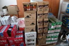 towary żywnościowe oraz artykuły chemii gospodarstwa domowego dla uchodźców z Ukrainy przebywających na naszym terenie