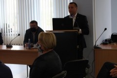 Starosta Wschowski podczas sprawozdania