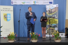 W czasie uroczystego otwarcia Targów Starosta Wschowski Andrzej Bielawski przedstawił działania zrealizowane w ramach projektu.