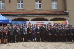 Uczestnicy uroczystych obchodów Dnia Strażaka.