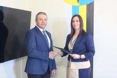 od lewej:  Tomasz Urbański, Wioletta Szyguła