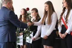 Uroczyste pożegnanie klas maturalnych w I Liceum Ogólnokształcącym z Oddziałami Dwujęzycznymi im. Tomasza Zana we Wschowie.