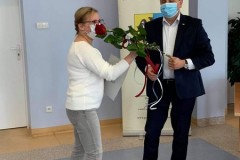 Starosta Wschowski składa podziękowania Kierownikowi PCPR we Wschowie