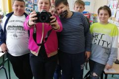 Uczestnicy projektu w trakcie zajęć