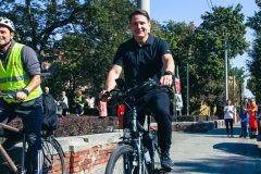 Dyrektor I Zespołu Szkół we Wschowie Piotr Wieland uczestnikiem rajdu