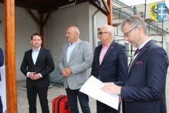 Przywitanie przez Prezesa Nowego Szpitala we Wschowie