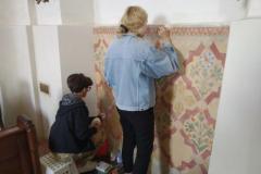 prace konserwatorskie w kościele w Goli