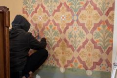 prace konserwatorskie w kościele w Goli