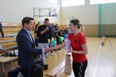 Wręczenie gratulacji dla przedstawicieli Urzędu Miasta i Gminy Szlichtyngowa