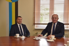 Spotkanie Wojewody Lubuskiego Władysława Dajczaka ze Starostą Wschowskim Andrzejem Bielawskim