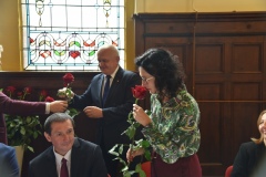 Wręczenie kwiatów przez Wojewodę Lubuskiego Władysława Dajczaka