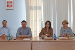 Starosta z dyrekcją I Zespołu Szkół we Wschowie i Specjalnego Ośrodka Szkolno-Wychowawczego we Wschowie