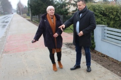 Przewodniczący Komisji Edukacji i Spraw Społecznych Halina Szuman i Starosta Wschowski Andrzej Bielawski