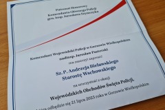Starosta Wschowski wyróżniony na Wojewódzkich Obchodach Święta Policji