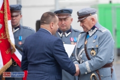 W czasie swojego przemówienia Starsota Wschowski Andrzej Bielawski podziękował gen. zw. Stanisławowi Władysławowi Śliwie.