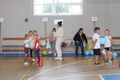 Przedszkolaki w trakcie zawodów