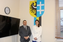 Od lewej: Starosta Wschowski Andrzej Bielawski, Małgorzata Golimowska-Kujawa