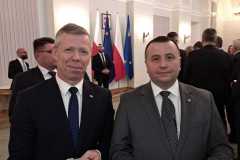 Starosta Wschowski Andrzej Bielawski  wraz z   Piotrem Ćwikiem -  Zastępcą  Szefa KPRP