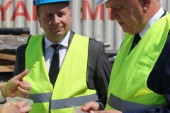 wizyta na terenie budowy nowego zakładu produkcyjnego spółki Jedność