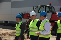 wizyta na terenie budowy nowego zakładu produkcyjnego spółki Jedność