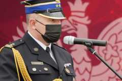 Komendant Powiatowy Państwowej Straży Pożarnej we Wschowie Krzysztof Piasecki