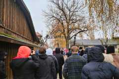 Wizyta w byłym niemieckim nazistowskim obozie  koncentracyjnym i zagłady Auschwitz Birkenau