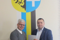 Podpisanie umowy dotacyjnej na zabytek w Sławie