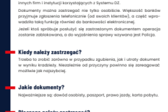Utraciłeś dokumenty? Zastrzeż je w banku