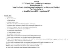 zawiadomienie o XXXVIII sesji