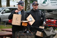 Uczestnicy zawodów  o Puchar Jeziora Sławskiego