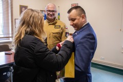 Uczniowie Zana podczas akcji Żonkil