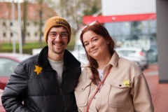 Uczniowie Zana podczas akcji Żonkil